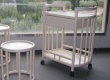 Meuble en rotin - pour véranda - Table roulante - en rotin - pour veranda - LENS - rectangulaire